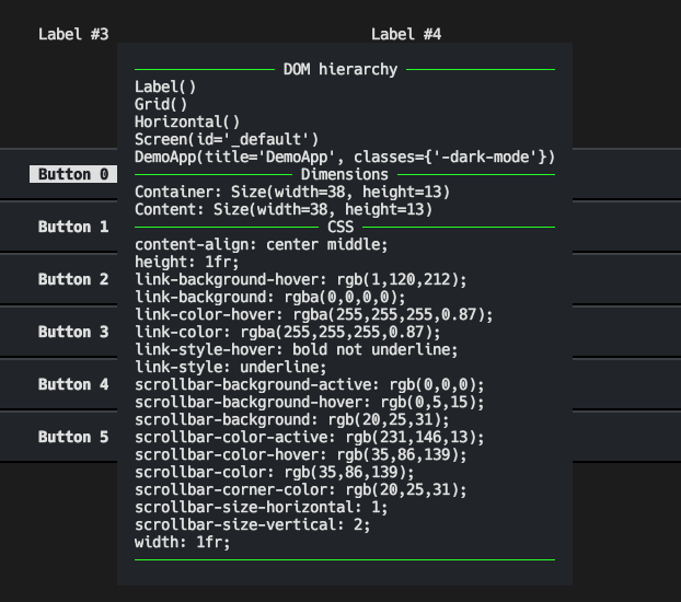 textual-dominfo in action