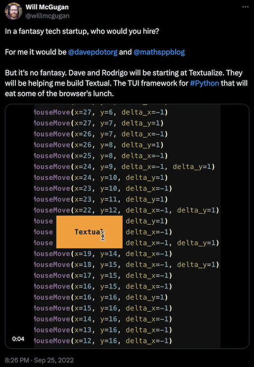 Announcing being hired