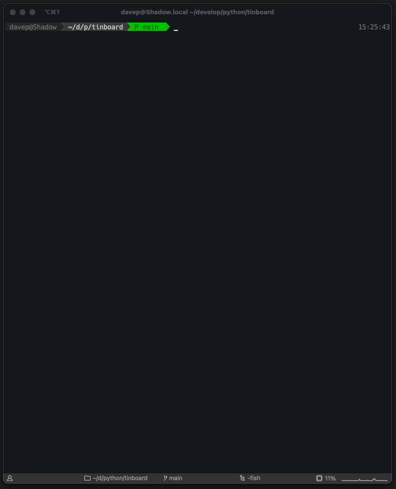 Tinboard inline addition in action