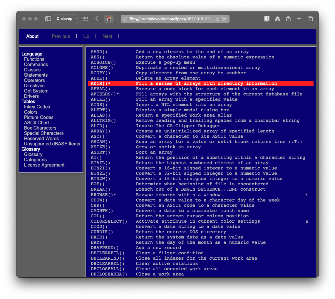 A page generated with ng2web